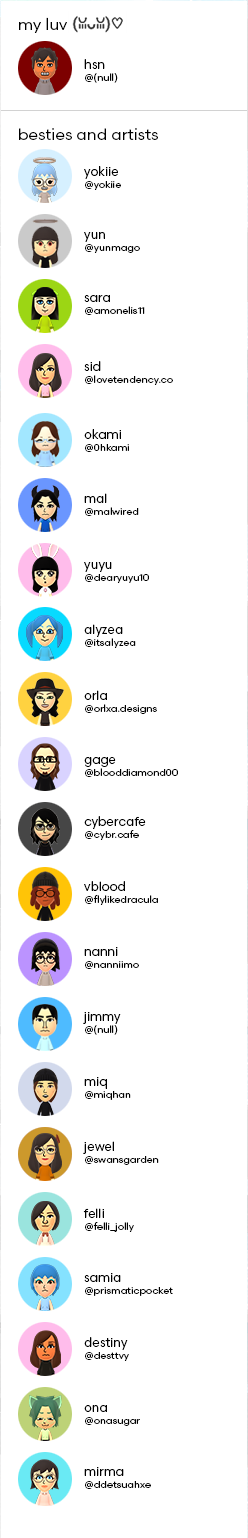 friend list